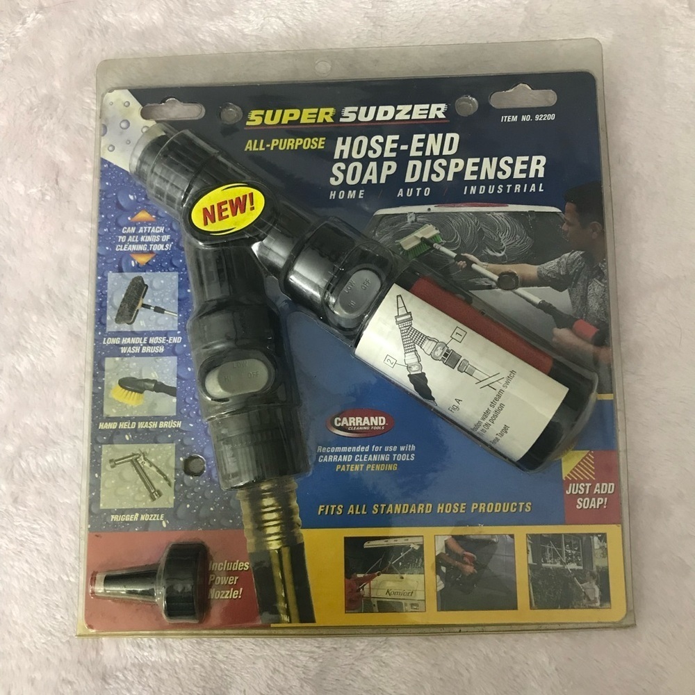 Carrand All Purpose Super Sudzer Hose-End Soap Dispenser Home Car Industrial New